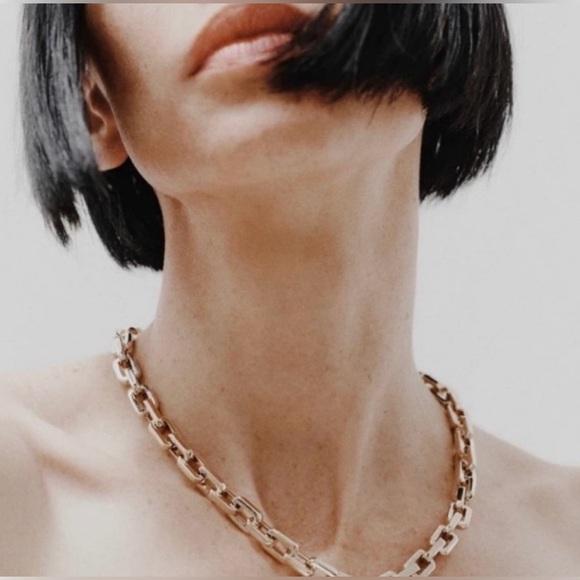 New Eddie Borgo Supra Chain Link Gold Necklace 💕 - Picture 4 of 12